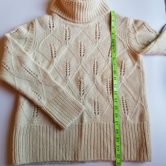 MIRA FLORES Designs Baby Alpaca Sweater, beige XS - Picture 2 of 10